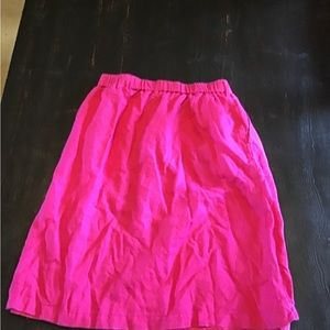 J. Crew pink a-line skirt